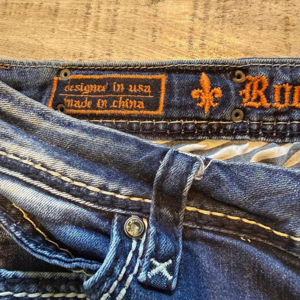 Rock Revival Charlotte Easy Bootcut Jeans Blue Size 29 - Picture 6 of 13